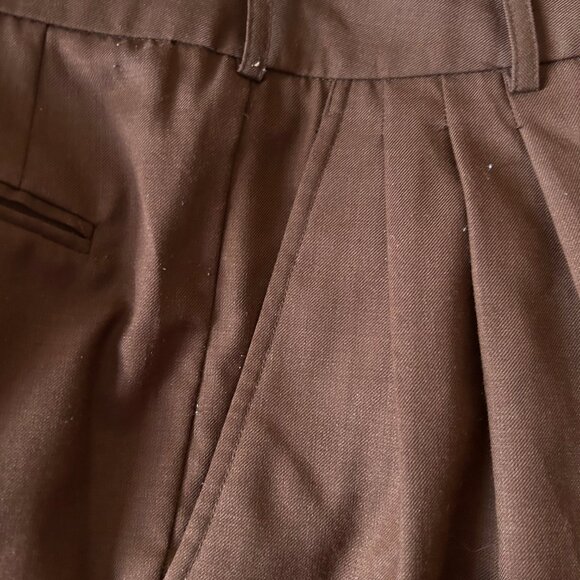 Womens Ronny Kobo Brown (Item- 76) Polyester Wool Blend Pleated Dress Pants 4 - Picture 14 of 14